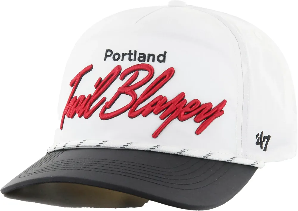 '47 Adult Portland Trail Blazers White Chamberlin Adjustable Hitch