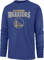 '47 Men's Golden State Warriors Blue Linear Franklin Long Sleeve T-Shirt