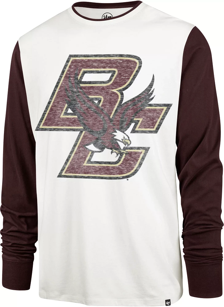 ‘47 Men's Boston College Eagles Sandstone Rumford Long Sleeve T-Shirt