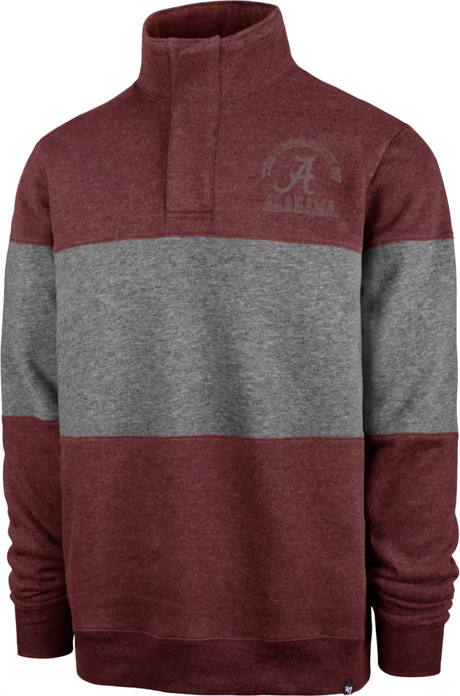 ‘47 Men's Alabama Crimson Tide Wyatt 1/4 Snap Pullover