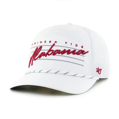 ‘47 Men's Alabama Crimson Tide White Downburst Hitch Rope Adjustable Hat