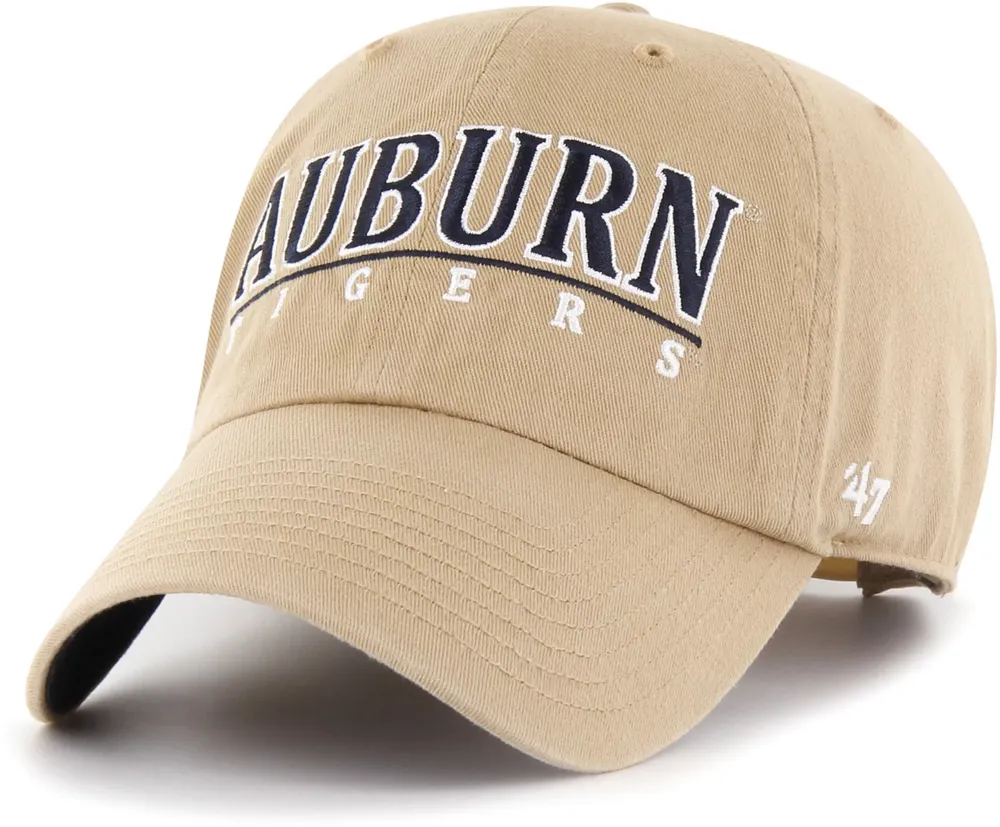 ‘47 Auburn Tigers Khaki District Clean Up Adjustable Hat