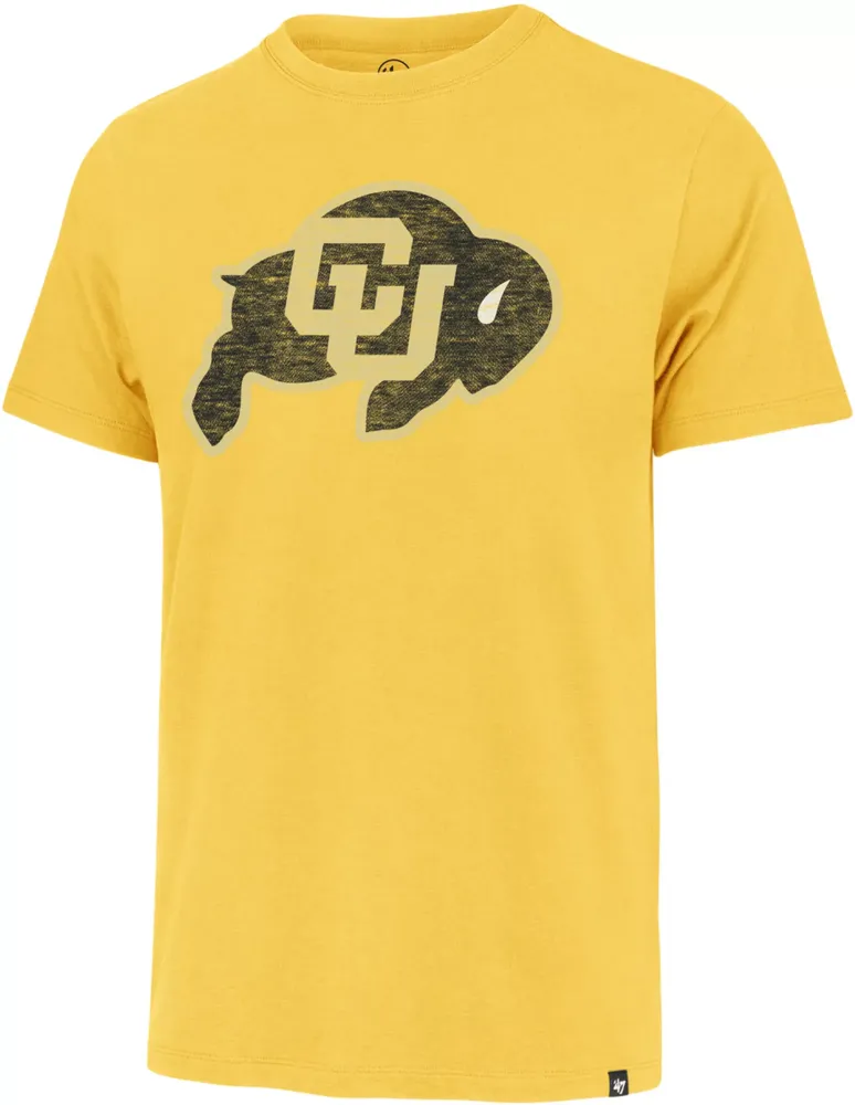 ‘47 Men's Colorado Buffaloes Gold Franklin Logo T-Shirt