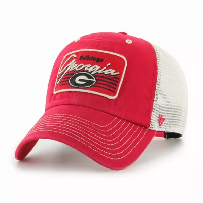 ‘47 Men's Georgia Bulldogs Red 5 Point Clean Up Adjustable Hat