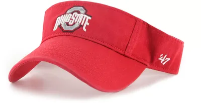 ‘47 Men's Ohio State Buckeyes Scarlet Clean Up Adjustable Visor