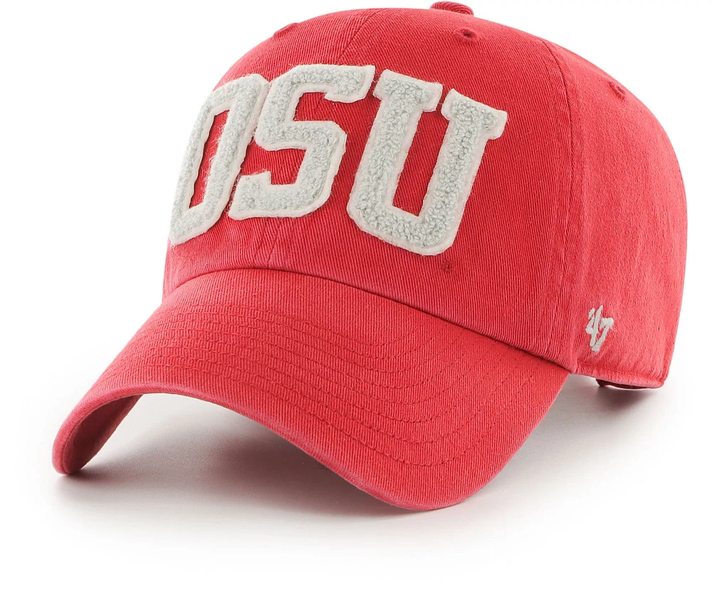 ‘47 Men's Ohio State Buckeyes Scarlet Hand Off Clean Up Adjustable Hat