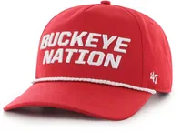 '47 Men's Ohio State Buckeyes Red Hitch Rope Snapback Adjustable Hat