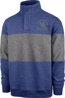 ‘47 Men's Kentucky Wildcats Blue Wyatt 1/4 Snap Pullover