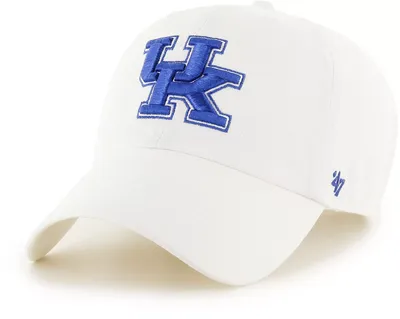 ‘47 Kentucky Wildcats White Clean Up Adjustable Hat