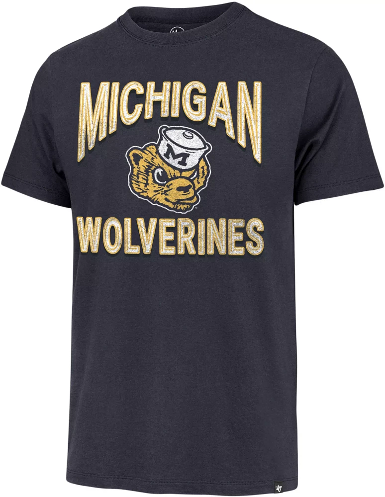 ‘47 Men's Michigan Wolverines Blue Fan Out Franklin T-Shirt