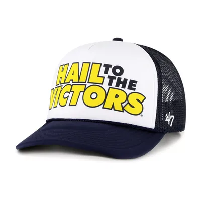 '47 Men's Michigan Wolverines Blue Article Trucker Adjustable Hat