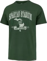 ‘47 Men's Michigan State Spartans Green Spartan Stadium 100 Year Anniversary T-Shirt