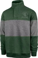 ‘47 Men's Michigan State Spartans Green Wyatt 1/4 Snap Pullover