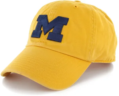 ‘47 Men's Michigan Wolverines Maize Clean Up Adjustable Hat