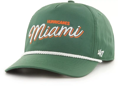 ‘47 Men's Miami Hurricanes Green Fairway Rope Hitch Adjustable Hat