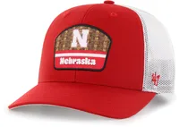 '47 Men's Nebraska Cornhuskers Scarlet Factor Trucker Adjustable Hat