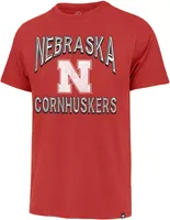 ‘47 Men's Nebraska Cornhuskers Scarlet Fan Out Franklin T-Shirt