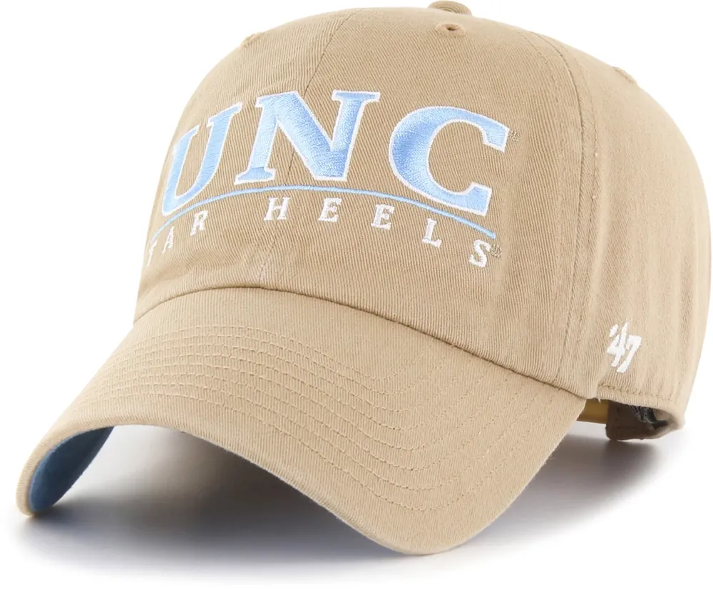 ‘47 North Carolina Tar Heels Khaki District Clean Up Adjustable Hat