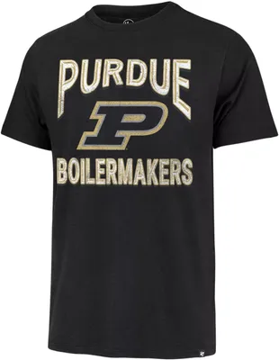 ‘47 Men's Purdue Boilermakers Black Fan Out Franklin T-Shirt