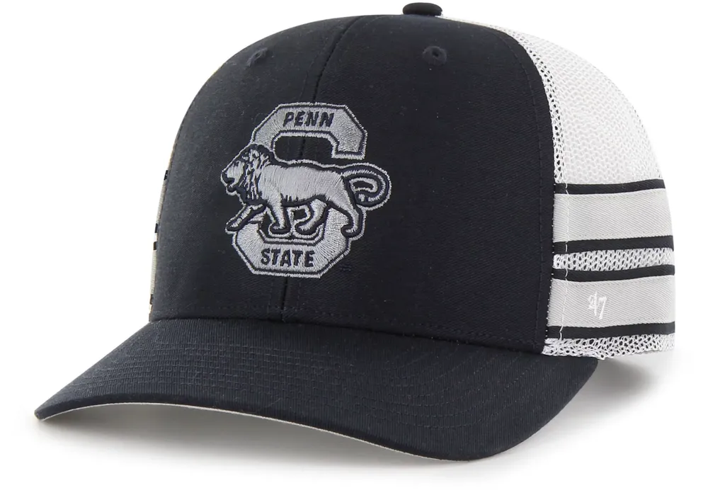 '47 Men's Penn State Nittany Lions Blue Straight 8 Trucker Adjustable Hat