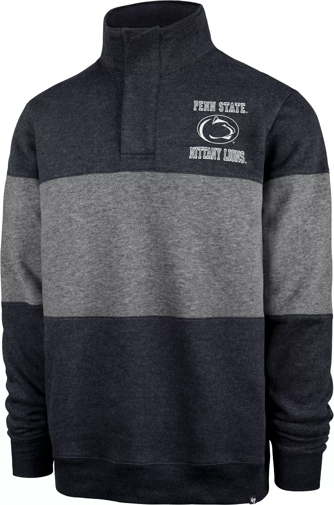 ‘47 Men's Penn State Nittany Lions Blue Wyatt 1/4 Snap Pullover