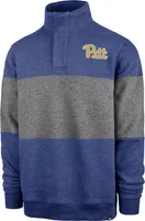 ‘47 Men's Pitt Panthers Blue Wyatt 1/4 Snap Pullover