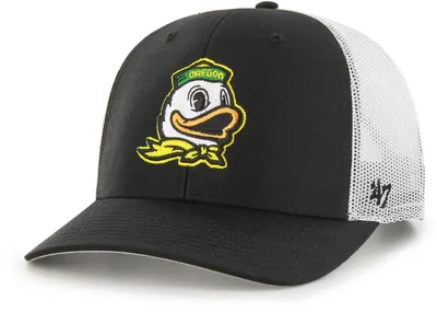 '47 Men's Oregon Ducks Black Logo Trucker Adjustable Hat