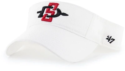 ‘47 Men's San Diego State Aztecs White Clean Up Adjustable Visor