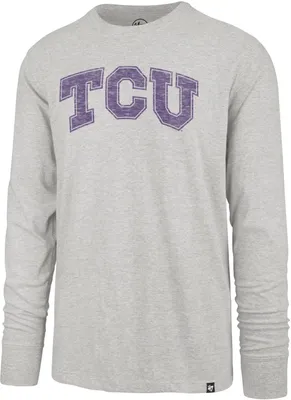 ‘47 Men's TCU Horned Frogs Grey Franklin Long Sleeve T-Shirt