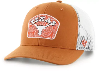 '47 Men's Texas Longhorns Burnt Orange Factor Trucker Adjustable Hat