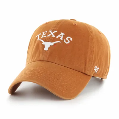 ‘47 Men's Texas Longhorn Orange Arch Clean Up Adjustable Hat