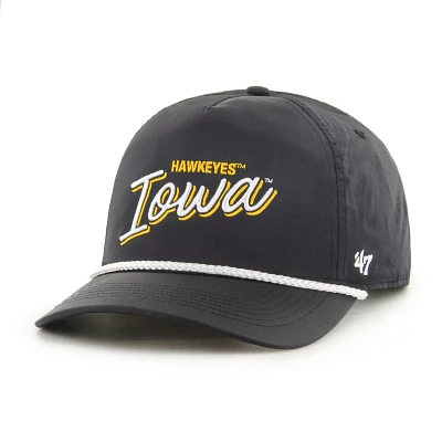 ‘47 Men's Iowa Hawkeyes Black Fairway Rope Hitch Adjustable Hat