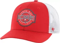 '47 Youth Tampa Bay Buccaneers Scramble Adjustable Trucker Hat