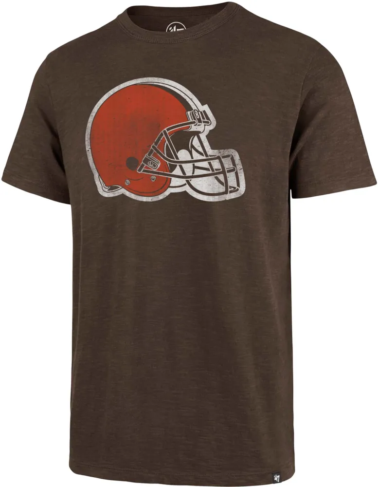 '47 Men's Cleveland Browns Scrum Logo Brown T-Shirt