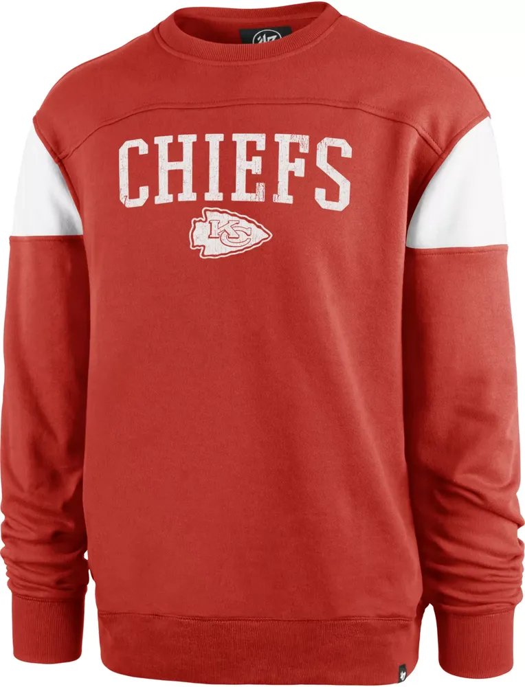 '47 Men's Kansas City Chiefs Groundbreak Red Crew Sweatshirt