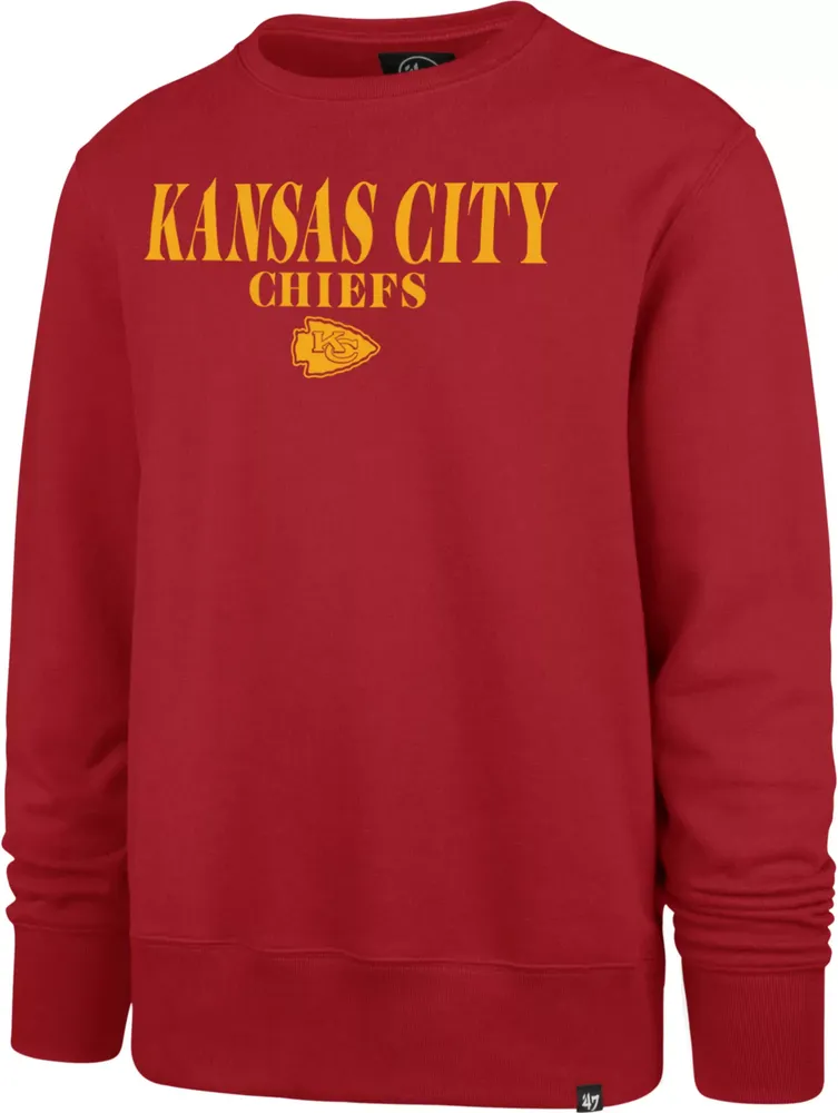 47 Men's Kansas City Chiefs Groundbreak Red Crew Sweatshirt