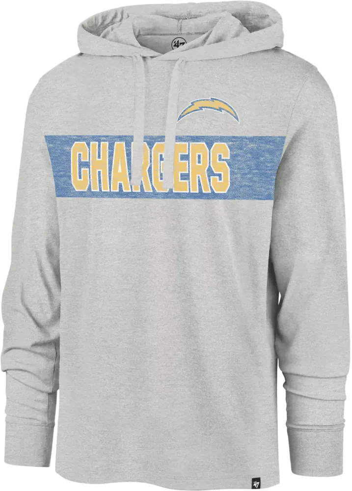 '47 Men's Los Angeles Chargers Franklin Grey Hoodie