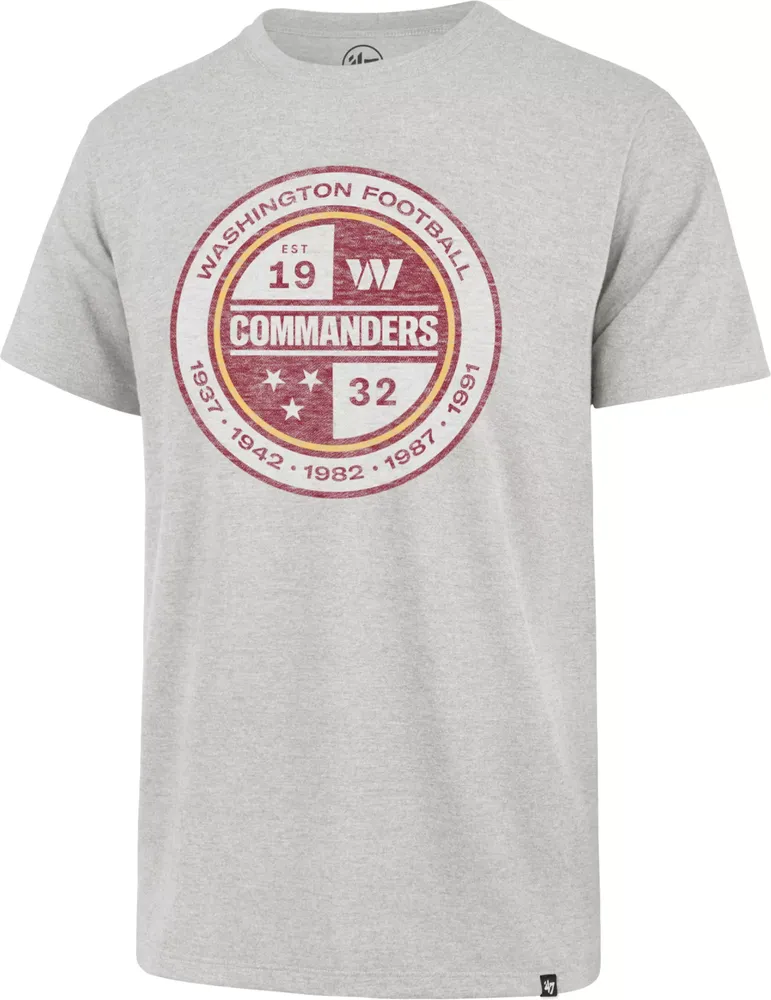 '47 Men's Washington Commanders Franklin Premier Grey T-Shirt