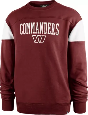 '47 Men's Washington Commanders Groundbreak Red Crew Sweatshirt