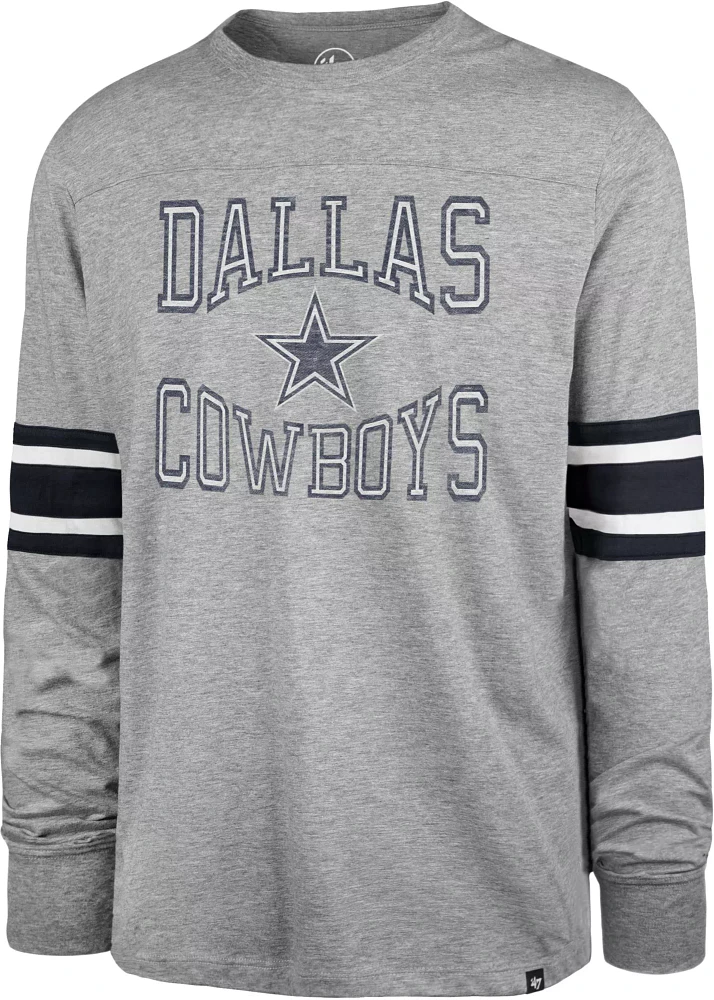 '47 Men's Dallas Cowboys Cover Two Long Sleeve T-Shirt