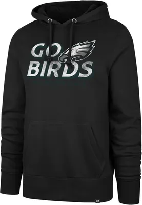 '47 Men's Philadelphia Eagles Go Birds Black Pullover Hoodie