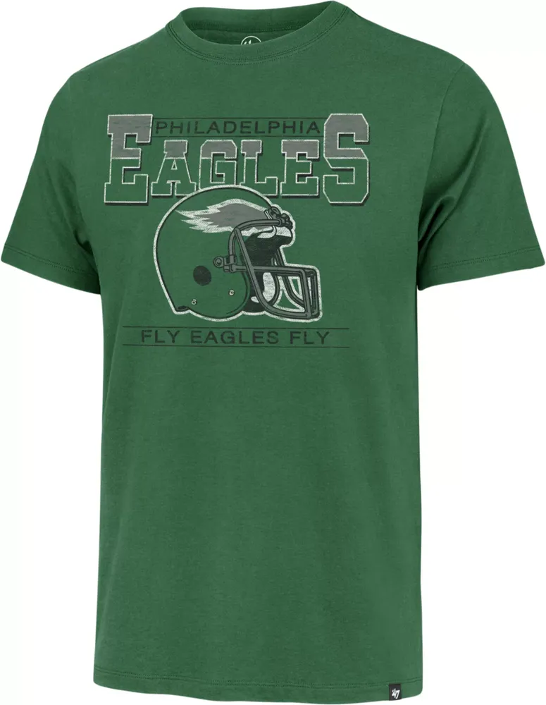 '47 Men's Philadelphia Eagles Team Lock Legacy Green T-Shirt