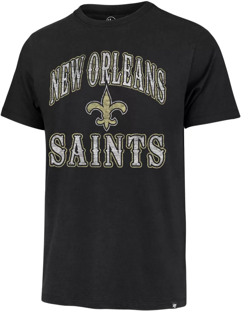 '47 Men's New Orleans Saints Play Action Black T-Shirt