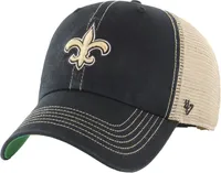 '47 Men's New Orleans Saints Clean Up Trawler Black Adjustable Hat