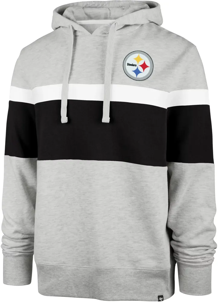 '47 Men's Pittsburgh Steelers Warren Grey Hoodie