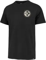 '47 Men's Pittsburgh Steelers Turnback Front Black T-Shirt