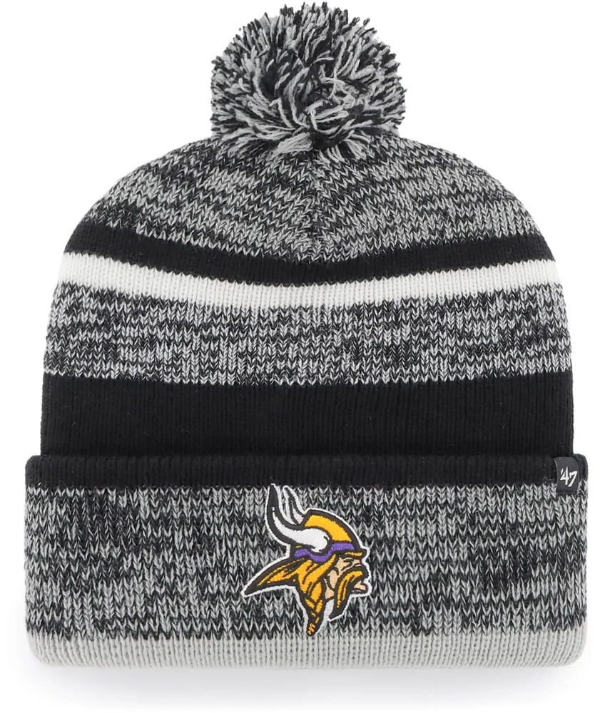 '47 Men's Minnesota Vikings Northward Black Cuffed Beanie