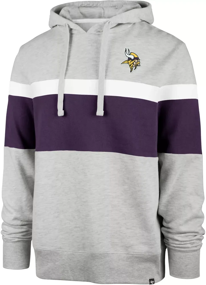 '47 Men's Minnesota Vikings Warren Grey Hoodie