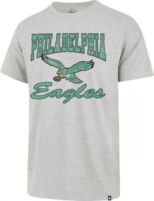 '47 Men's Philadelphia Eagles Daze Franklin Throwback Grey T-Shirt