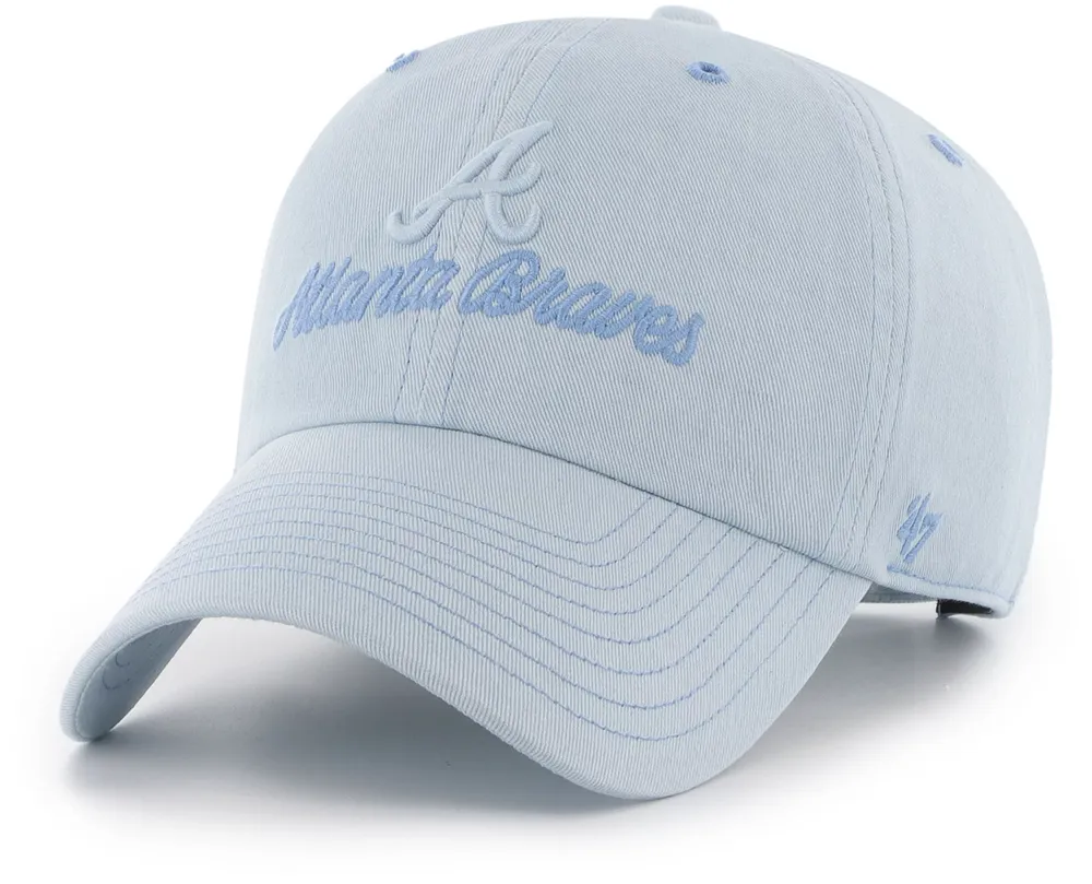 '47 Women's Atlanta Braves Navy Haze Cleanup Adjustable Hat